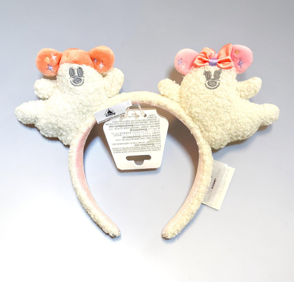 Disney Parks Mickey & Minnie Mouse Cutie Ghost Ear Headband